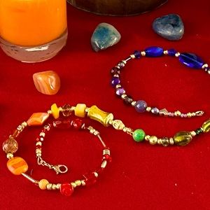 Gorgeous Handmade Beaded 23" Necklace